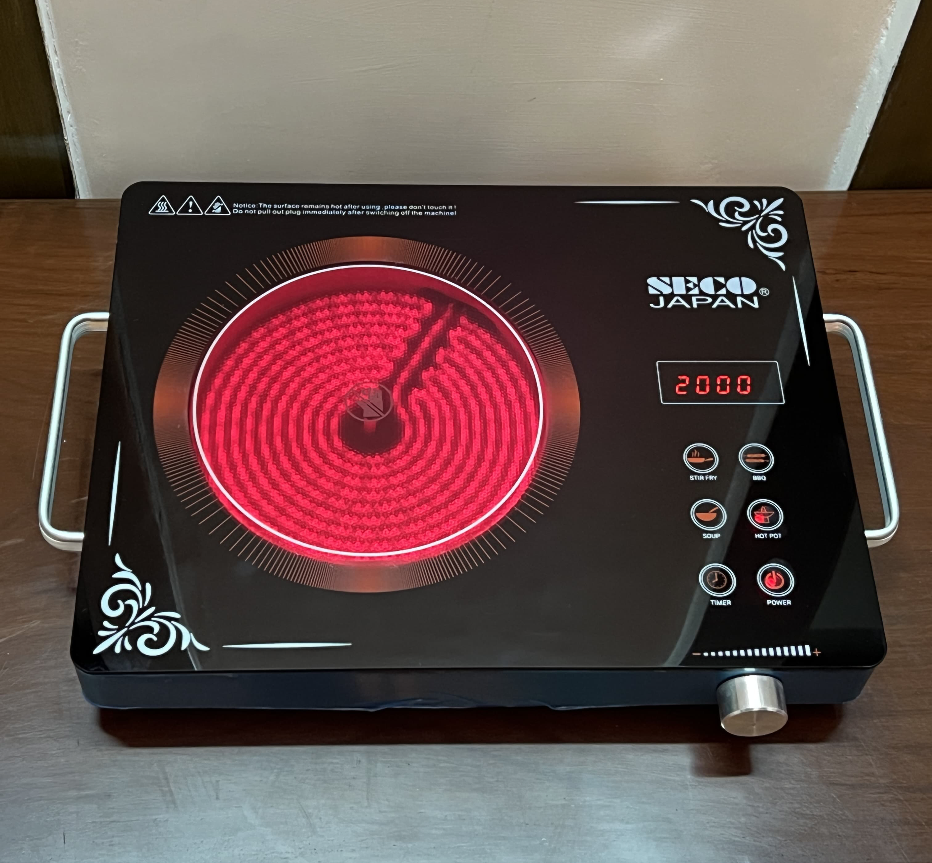 Seco Japan Original Hot Plate 2000 Watts – Premium Quality for Year-Round Cooking