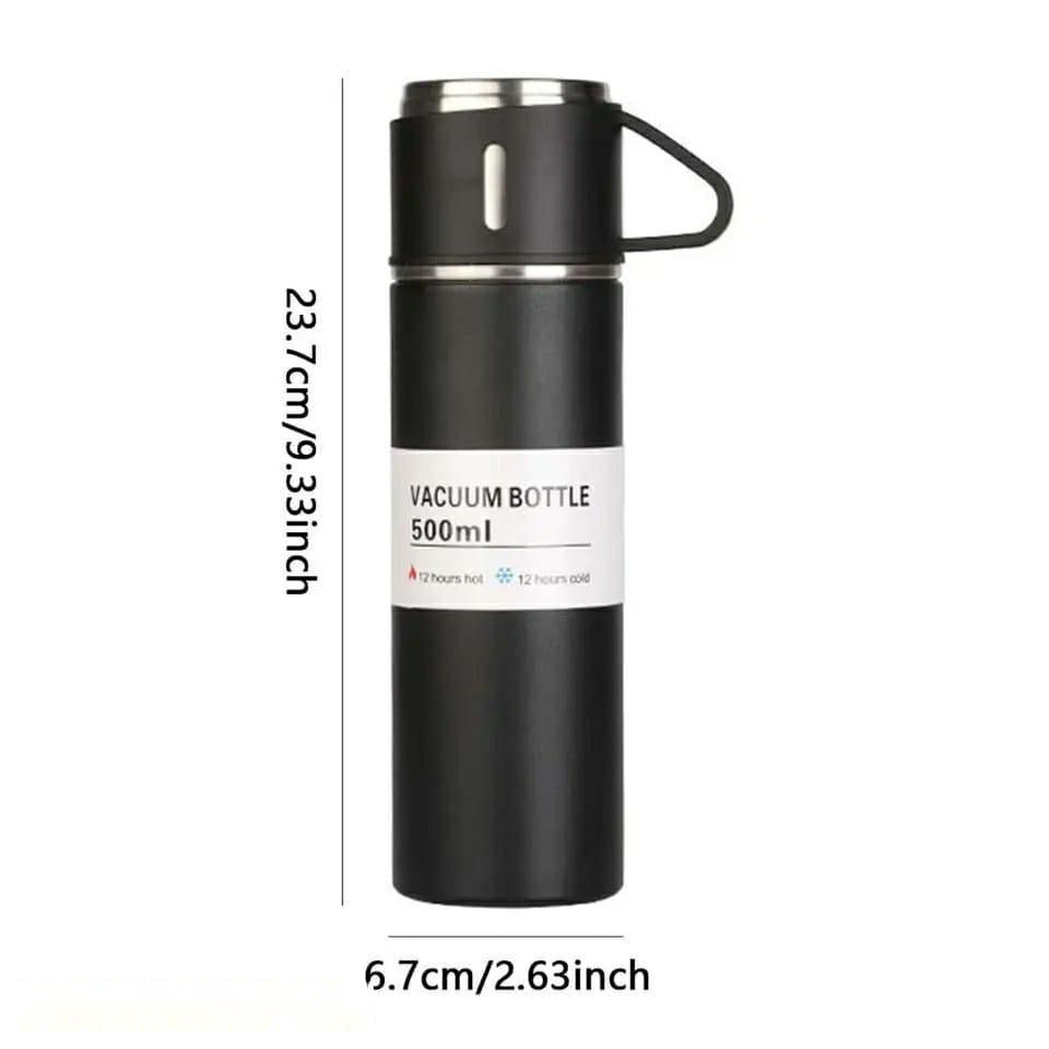 3-in-1 Thermos Vacuum Flask and Cup Set for Hot & Cold Drinks