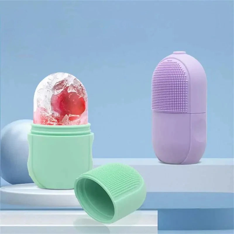 2-in-1 Silicone Ice Roller and Facial Scrubber