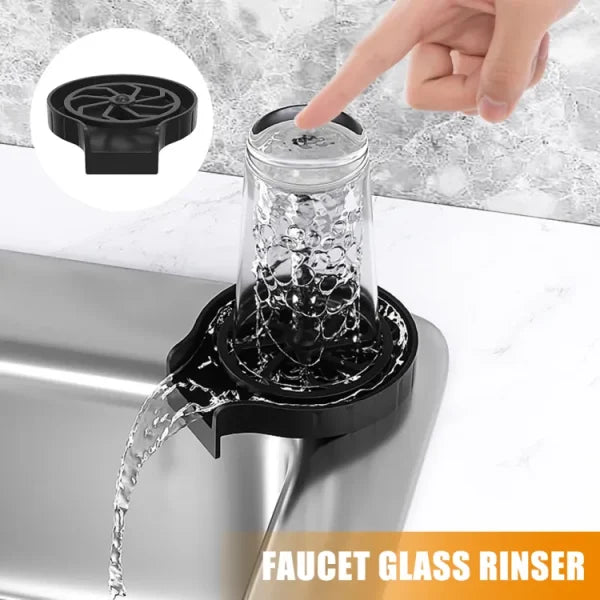 Automatic Glass Rinser and Cup Washer for Kitchen Sink