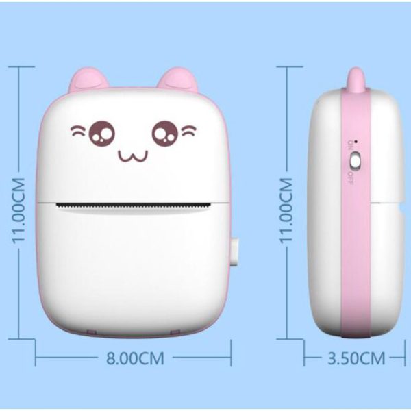 Wireless Bluetooth Pocket Mini Printer - Portable Inkless Thermal Printer (Random Colors)