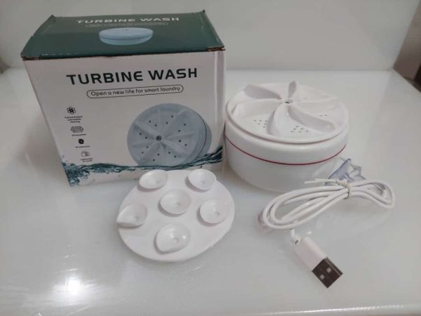 Portable Mini Washing Machine with Ultrasonic Turbine Technology