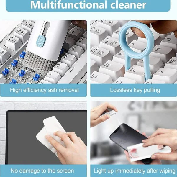 7-in-1 Headset & Keyboard Cleaning Kit | Scalable Earphone Cleaner Brush & Pen